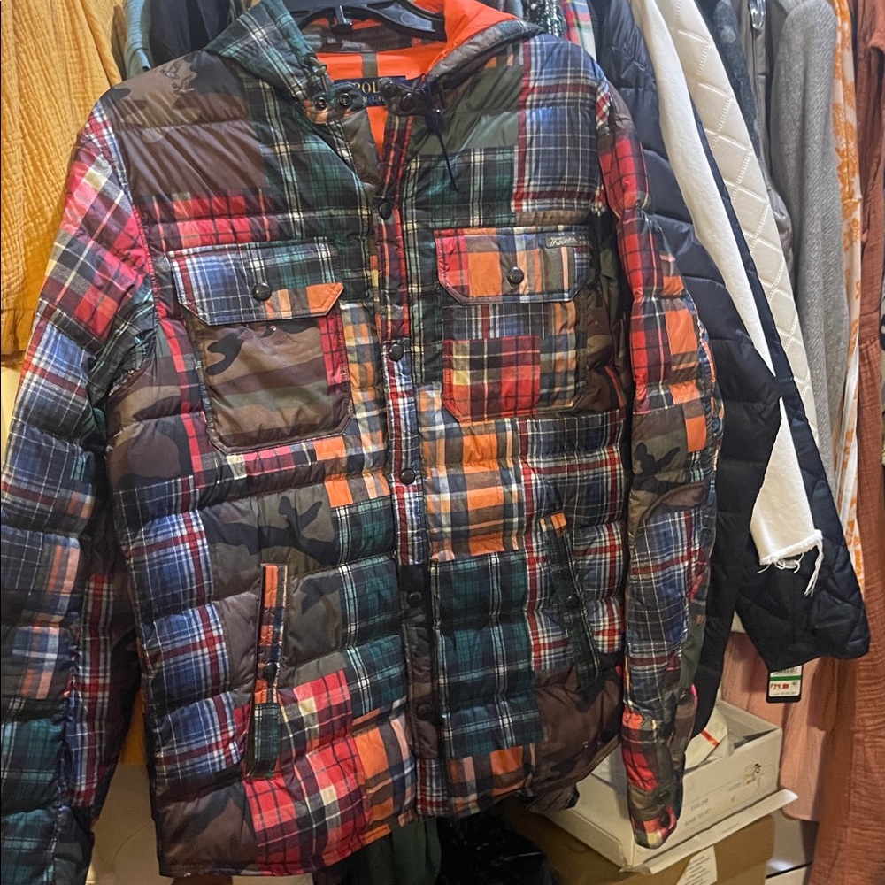 Polo Ralph Lauren patchwork puffer jacket. NWOT - Picture 9 of 11